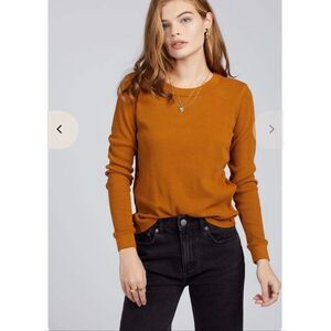 Mate The Label Remi 100% Cotton Thermal Shirt Size M Amber